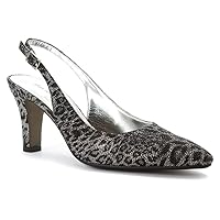 David Tate Lace Pumps Leopard