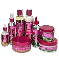 Mielle - Rice Water & Aloe Vera Blend - Length Retention For Dry & Damaged Hair Sulfate-Free Shampoo, Moisturizing Milk, Pink