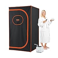 Portable Steam Sauna Tent Full Size, 1000W Personal Sauna Blanket Kit for Home Spa, Detoxify & Soothing Heated Body Therapy, Time & Temperature Remote Control with Floor Mat