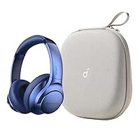 Soundcore Anker Life Q20 Hybrid Active Noise Cancelling Headphones, with Headphones Case, Wireless Over Ear Bluetooth Headphones, 60H Playtime, Hi-Res Audio, Deep Bass, Memory Foam Ear Cups