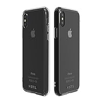 Stil ST10202i8 Hybrid iPhone Xs/X Case, Clear, Steel Hybrid, iPhone Cover, 5.8 Inch