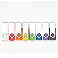 10 Pack 8GB USB Flash Drives in 5 Random Colours USB 2.0 Wholesale Bulk Memory Sticks (8GB, 10 Pack)