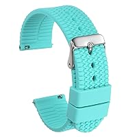 Silicone Watch Band Quick Release Soft Rubber Watch Strap for Men Women