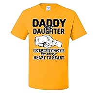 Daddy and Daughter Not Always Eye to Eye But Always Heart to Heart Mens T-Shirts