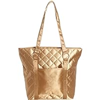 Bellino Savvy Quilted Fashion Tote, Gold, One Size
