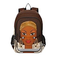 ALAZA Portrait Of African American Black Woman Laptop Backpack Purse for Women Men Travel Bag Casual Daypack with Compartment & Multiple Pockets