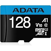 ADATA Premier 128GB MicroSDHC/SDXC UHS-I Class 10 V10 A1 Memory Card with Adapter Read up to 100 MB/s (AUSDX128GUICL10A1-RA1)