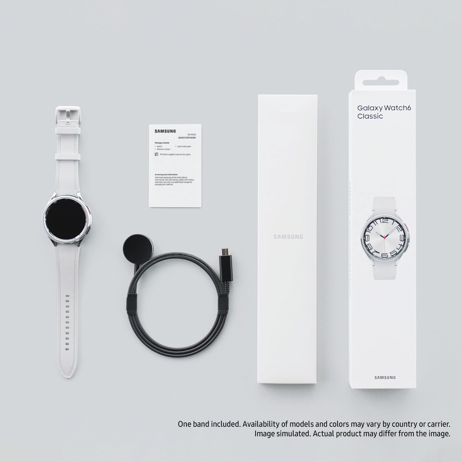 SAMSUNG Galaxy Watch 6 Classic 43mm LTE Smartwatch w/ Rotating Bezel, Fitness Tracker, Personalized HR Zones, Advanced Sleep Coaching, Heart Monitor, BIA Sensor, US Version, Silver