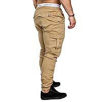 Floofy Straight Leg Travel Slacks Men Spring Oversized Expandable Waist Stretch Joggers Male Soft Coloured