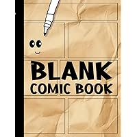 Blank Comic Book: 120 Pages of Unique and Fun Comic Panels for Kids, Teens, and Adults to storyboard