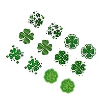 Party Decoration Decals Temporary Sticker Green Clovers Leaf Arm and Face Stickers for Patrick's Day Celebrations Arm Face Green Clovers Leaf Sticker