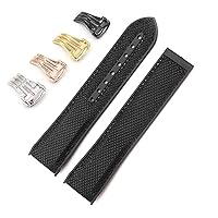 22mm Canvas Rubber Watch Band Straps For OMEGA Seamaster Planet Ocean 600M