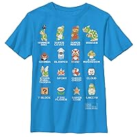 Nintendo Boy's Pixel 9 Cast T-Shirt