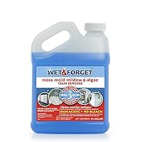 Wet & Forget Moss, Mold, Mildew, & Algae Stain Remover Multi-Surface Outdoor Cleaner Concentrate, Original, 64 Fluid Ounces