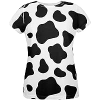 Old Glory Halloween Cow Pattern Costume All Over Womens T Shirt