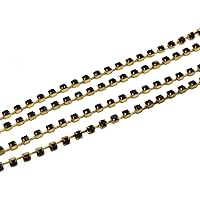 The Design Cart Dark Amethyst/Purple Cup Chain (12 ss / 3 mm) (5 Meters) Used for Jewellery Making, Decorating Handbags, Wallets, Etc