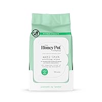 The Honey Pot Company - Anti-Itch Soothing Wipes - At Home or On the Go Medicated Feminine Wipes. Temporary Relief of Itching and Discomfort. Maximum Strength - 30 ct.