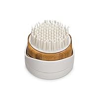 Full Circle Fuzz Off Bamboo and Silicone Lint Brush, White