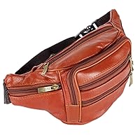 GMOIUJ Waist Bag Men's First Layer Leather Pockets Leather Waist Bag Waist Bag Casual Men's Leather Travel Bag Sports Outdoor (Size : D)