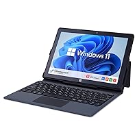 GM-JAPAN Ultra Lightweight 2-in-1 Laptop / Tablet PC, Windows 11 + Office Installed, 1.3 lbs (575 g), 10.1”, Memory 4GB, SSD 128GB, Japanese Keyboard, Celeron, WiFi, USB 3.0, HDMI, Webcam
