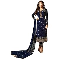 New Indian Wedding Collection Georgette with Anarkali Salwar Kameez Suit for Women Wear