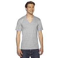 American Apparel Men's Unisex Fine Jersey Short-Sleeve V-Neck