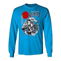 Anime Manga Slayers Tanjiro Nezuko Demon Unisex Long Sleeve T-Shirt