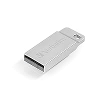 Verbatim 32GB Metal Executive USB Flash Drive - Silver - 98749