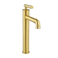Swiss Madison Well Made Forever SM-BF91BG Avallon Single Hole, Single-Handle Sleek, High Arc Bathroom Faucet (Brushed Gold)