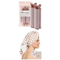 KItsch Volumizing Hair Clips and XL MIcrofiber Hair Towel Wrap (Terracotta) Bundle with Discount