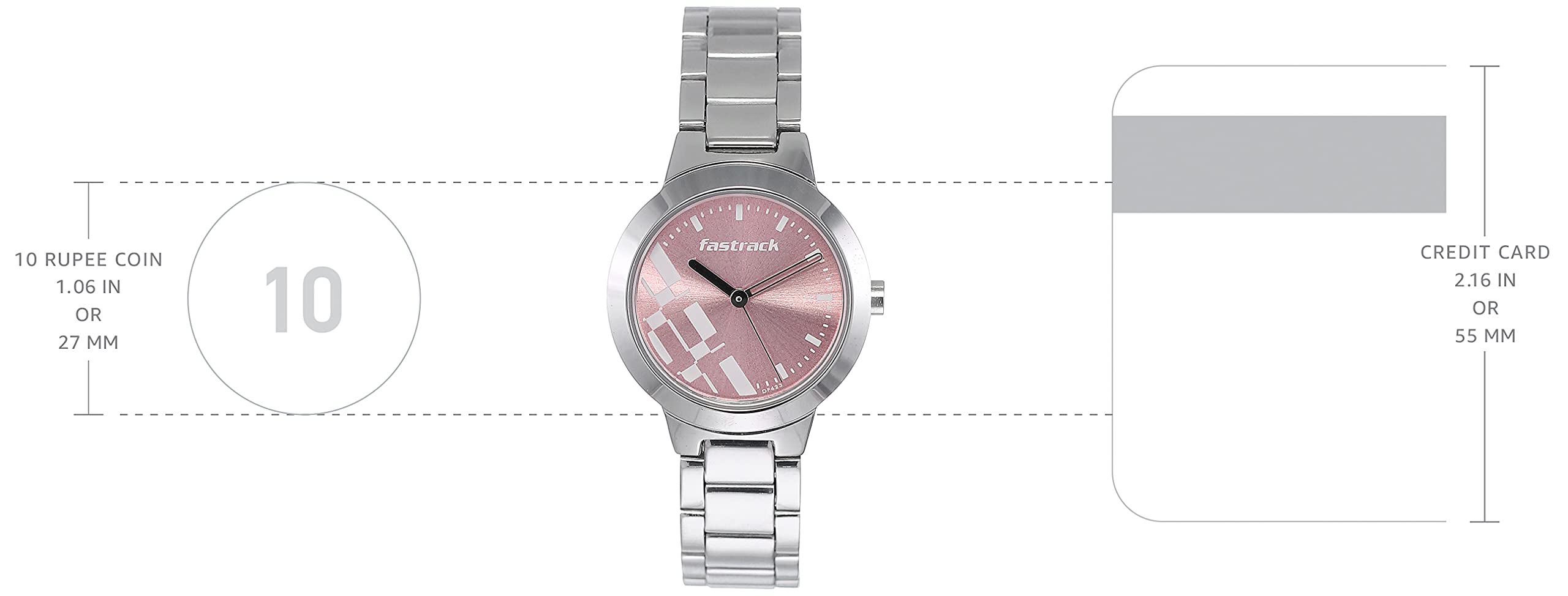 Fastrack Analog Pink Dial Women's Watch - 6150SM04
