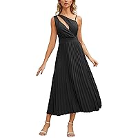 Womens Summer Dresses 2024 Fashion Dress Sexy Slim Mid-Length Pleated A-Line Skirt