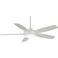 MINKA-AIRE F690L-WH Espace 52 Inch Ceiling Fan with Integrated 18W Dimmable LED Light in White Finish