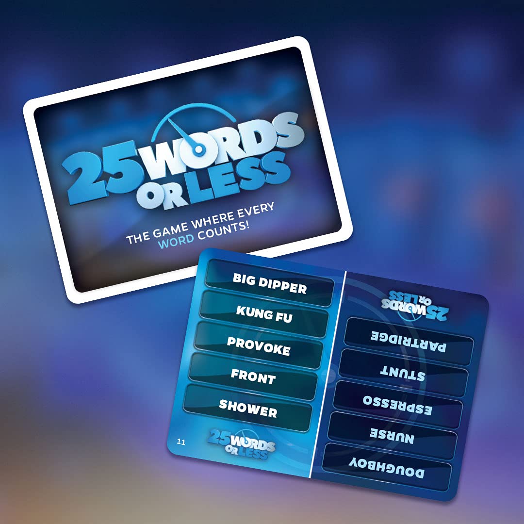 25 Words or Less | Fast-Paced Word Game | Friends & Family Board Game | Based on Popular TV Game Show with Meredith Vieira