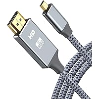Micro HDMI to HDMI Cable Adapter 4K@60HZ 15FT, HDMI 2.0 Male to Micro HDMI Male Bidirectional 8K 3D Dolby 18Gbps High Speed for Hero 7/Raspberry Pi 4/EOS M50/A6000 Camera/Retroid Pocket 2+