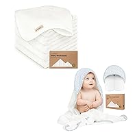 KeaBabies Organic Baby Washcloths and Baby Hooded Towel - Soft Baby Wash Cloths for Newborn, Kids - Baby Towel, Toddler Towels, Hooded Towels for Baby