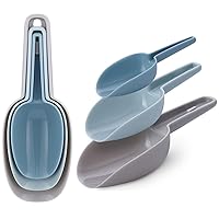 Kitchen plastic shovel 3 Pack Food Grade Plastic shovel Transferring of powder, Small particles, ice cream and Mashed potatoes