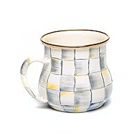 MACKENZIE-CHILDS Enamel Mug, Cute Enamelware Coffee Mug or Tea Mug, 16 Ounces, Unique Drinkware, Sterling Check