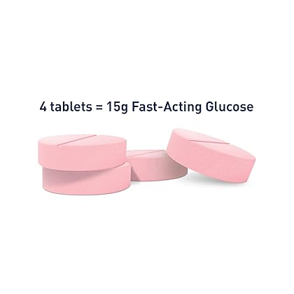 TRUEplus® Glucose Tablets, Raspberry Flavor - 10ct Tube (1)