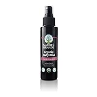 Organic Body Mist by Herbal Choice Mari (Rose & Ylang Ylang, 4 Fl Oz Bottle) - No Toxic Synthetic Chemicals