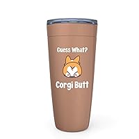 Corgi Butt Copper Edition Tumbler 20oz - Guess What Corgi Butt - Funny Cute Animal Obsessive Corgi Disorder Dog Paw for Corgi Lover Dog Lover Owner Corgi