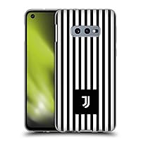 Head Case Designs Officially Licensed Juventus Football Club Black & White Stripes Lifestyle 2 Soft Gel Case Compatible with Samsung Galaxy S10e