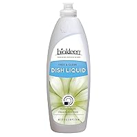Biokleen Dish Liquid Soap, Dishwashing, Eco-Friendly, Non-Toxic, Plant-Based, No Artificial Fragrance, Colors or Preservatives, Free & Clear, Unscented, 25 Ounces