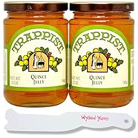Trappist Quince Jelly Bundle with (2) 12 oz Jars of Trappist Quince Jelly and (1) Spreader Plastic Knife and Jar Scraper