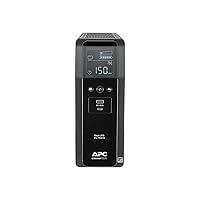 APC UPS 1500VA Sine Wave UPS Battery Backup, BR1500MS2 Backup Battery Power Supply, AVR, 10 Outlets, (2) USB Charger Ports
