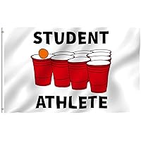 ANLEY Fly Breeze 3x5 Foot Student Athlete Flag - Vivid Color and Fade Proof - Canvas Header and Double Stitched -Novelty College Funny Dorm Flags Polyester with Brass Grommets 3 X 5 Ft