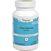 Vitacost GTF Chromium Polynicotinate as ChromeMate - 200 mcg - 300 Capsules