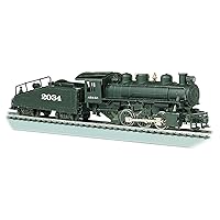 Bachmann Trains - USRA 0-6-0 Locomotive with Smoke and Slope Tender - ATSF #2034 - HO Scale