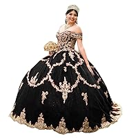 2024 V Neck Gold Embellishment Patterned Ball Gown Quinceanera Prom Evening Dresses Homecoming Cocktail