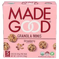 MadeGood Organic Strawberry Granola Minis, 5ct x 0.85oz